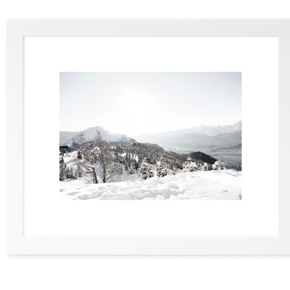 Ski Hill Winter Mountain Print - Picture 2 of 3